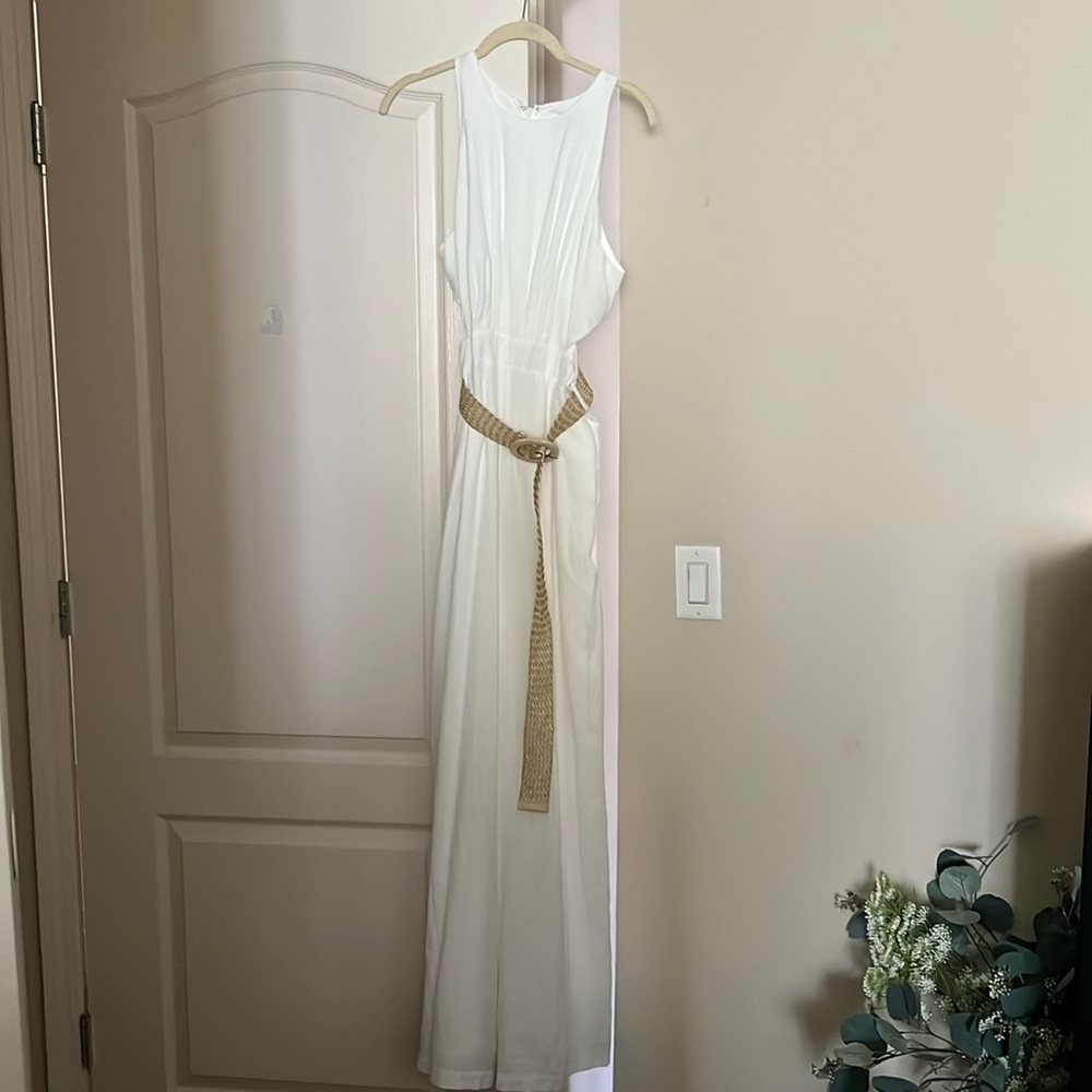 Do + Be white jumpsuit NWOT
